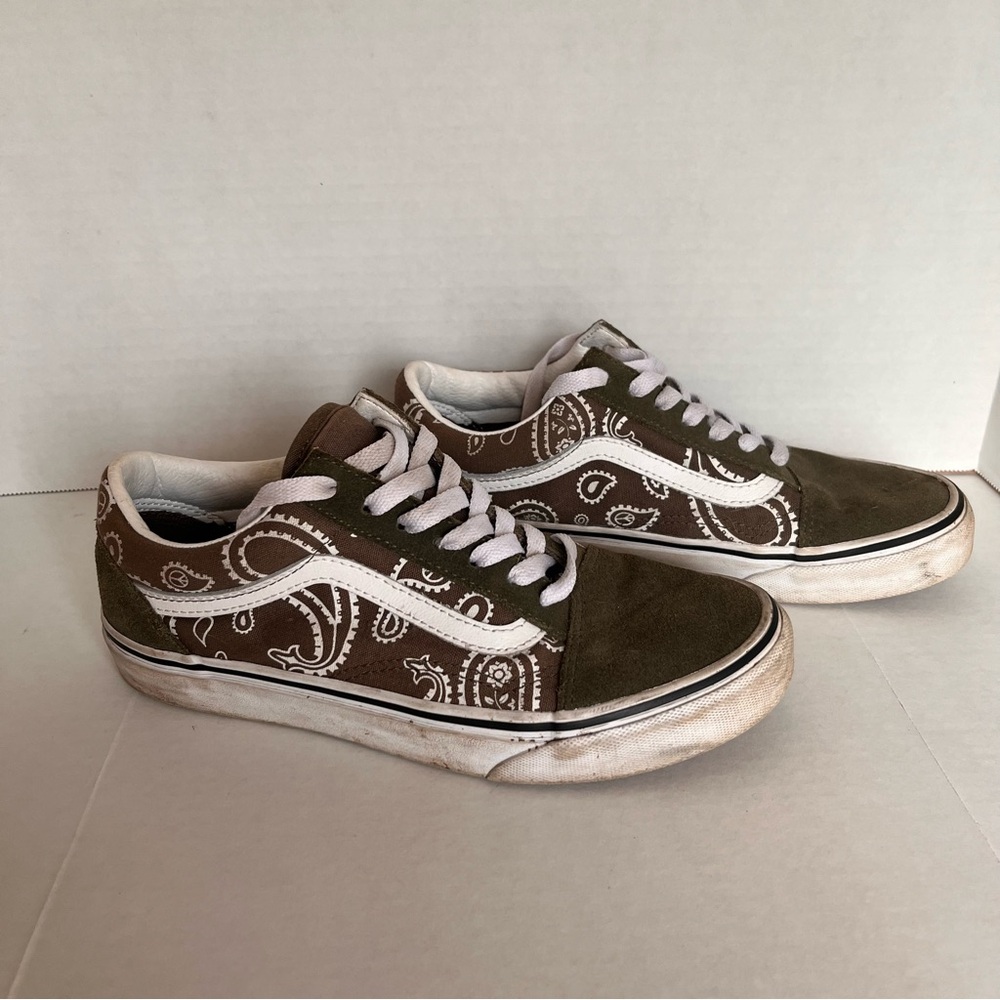 Vans Old Skool “Peace Paisley”, Green, Women’s 7.5 Men’s 6